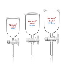 Versatile Glass Funnel 50ml-1000ml with PTFE Piston, Chemistry Lab Equipment
