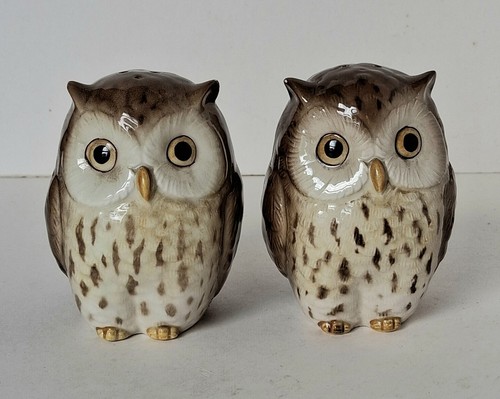 Vintage otagiri ceramic owls - ceramic,
