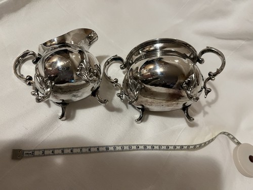 Silver plate creamer jug - silver,