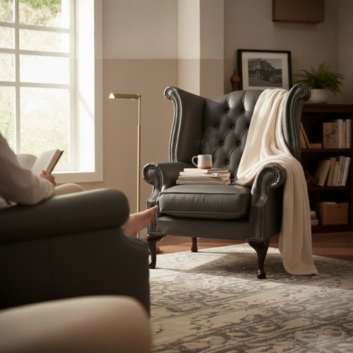 Chesterfield armchair high - chesterfield,