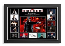 (418) eminem signed unframed/framed photograph reprint Music Memorabilia,
