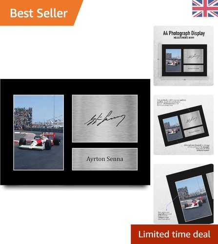 Ayrton senna signed - signed, f1