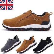 Men Slip On Wide Fit Sport Sneaker Shoes Outdoor Loafers Casual Walking Trainers