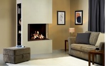 Gazco Reflex 75t-2 2-sided Right hand side LPG Inset Balance Flue Gas Fire