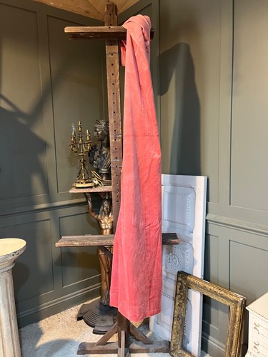 Vintage velvet curtain pink - vintage,