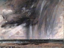 John Constable Seascape Study With Rain Cloud Old Art Painting Print 1629Omb