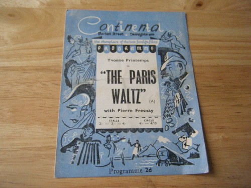 Vintage cinema programme - vintage,
