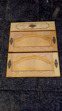 3 of solid light oak drawer