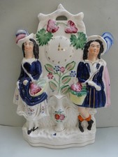 19thc. Staffordshire Clock