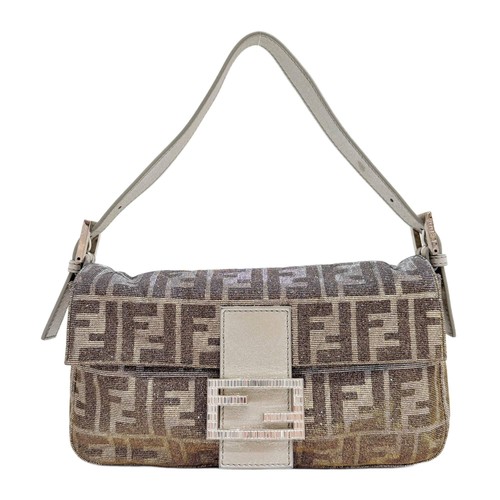 Fendi baguette silver glitter - baguette,