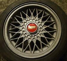 BBS 7IN X 15IN RZ ALLOY WHEELS 4X100 24ET BMW E30 GOLF MK2 SET 4 + CENTRE CAPS