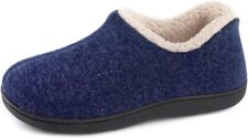 Women's Cozy Memory Foam Closed Back Slippers with Warm Fleece Lining indoor out