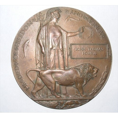 Ww1 death plaque - ww1, penny