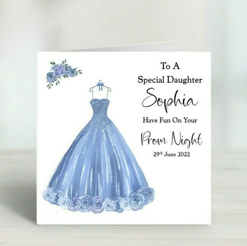 Personalised prom card - personalised,