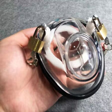 Male Fully Restraint Bowl Chastity Cage Device Sissy Bondage Virginity Lock BDSM