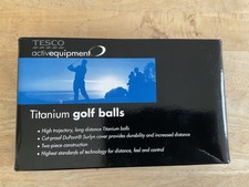 15 Boxed Tesco Titanium Golf Balls