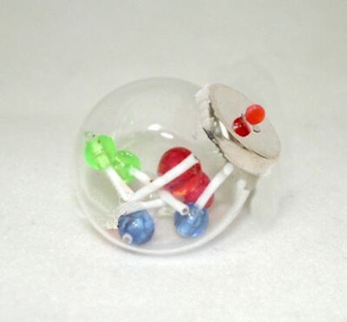 Dollhouse glass jar filled - glass,