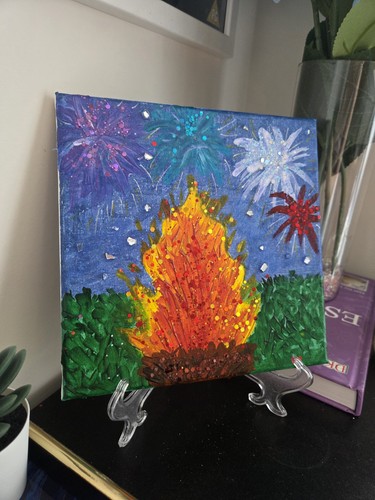 Original bonfire night - night, 3d