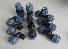 Clamp Connector Fitting 20 Mm PE Pipe Screw Connection DVGW Water Pipe