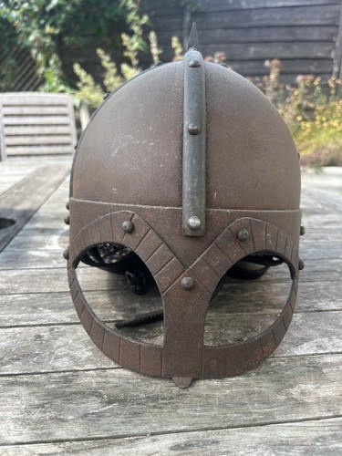 Gjermundbu viking helmet with - gjermundbu,