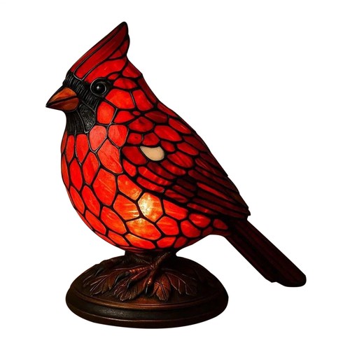 Cardinal bird desk lamp red - bird,