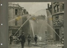 Kingsway Firefighters September 1940 WW2 London Blitz Press Photo