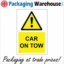 VE399 CAR ON TOW SIGN