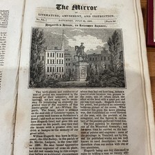 Antique Print 1823  William Hogarth’s House In Leicester Square