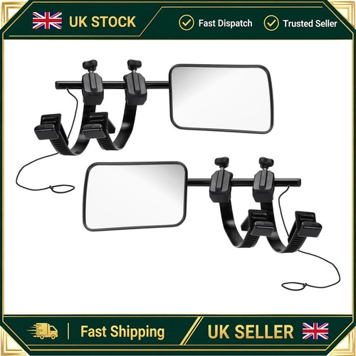 Flat caravan towing mirrors - 2x,