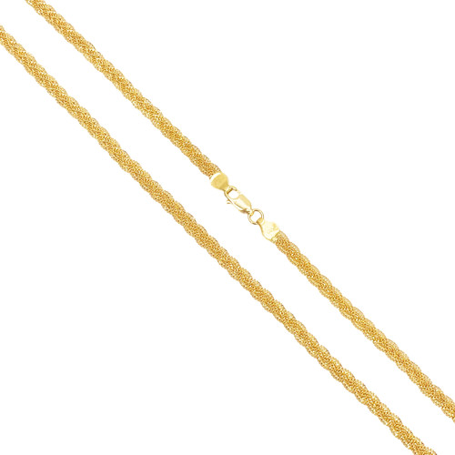 22ct gold braided necklace - 22ct,