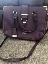 Tabitha Webb Burgundy Faux Leather Tote Bag New Without Tags