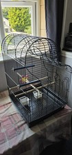 Bird Cage With 2 Food/Water Pots, 4 Wooden Perches, 2 Sanded Perches, Toy Wheel