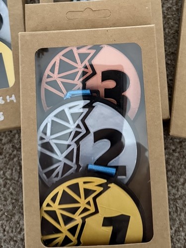 Set printed medals - set, 3d