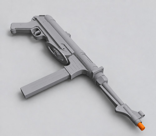 Mp40 machine gun rifle 1 - machine, 1:1