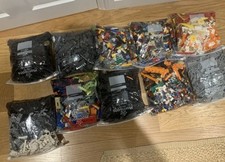 Lego 1kg-1000g mixed brick bags sorted and mixed colours
