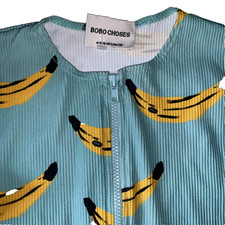 BOBO CHOSES Unisex Age 4-5 Jumpsuit Playsuit Banana Zip Front--Never Worn?