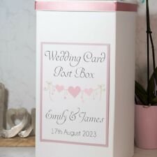 Personalised Heart String Wedding Post Box