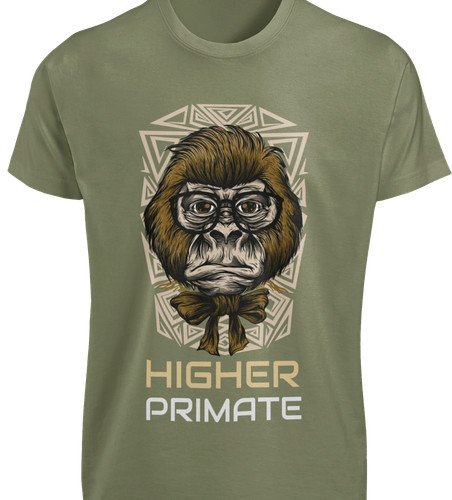 Higher primate chimpanzee - higher,