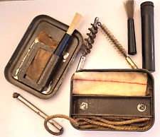 VINTAGE MILITARY SLR L1A1 RIFLE CLEANING KIT TIN BOX CONTENTS AS SHOWN.