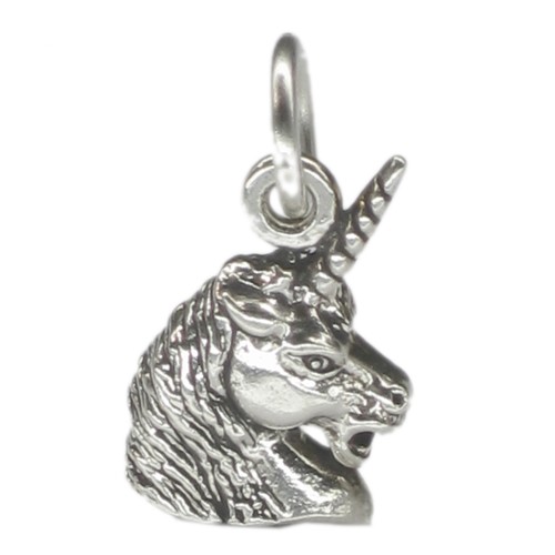 Unicorn head tiny sterling - unicorn,