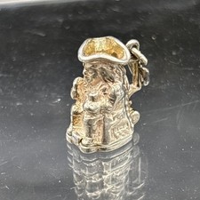 TOBY JUG & DOG Antique Silver Bracelet Charm Collectable Gift New Pup Present