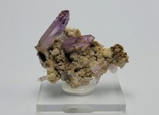 Amethyst on Calcite - Royal