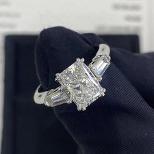 3.4ct Radiant & Baguette Cut