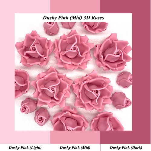 Dusky pink sugar roses - dusky,