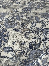 M&S KINGSIZE PRINTED COTTON 3 PIECE BEDSET paisley SEE PICS