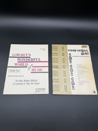 Vintage organ instruction - instruction, &