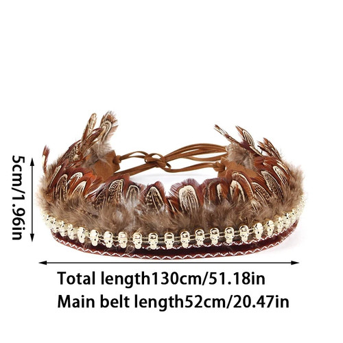 Boho beaded braid hat band - beaded,