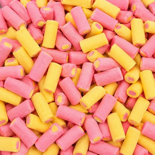 Rhubarb custard foam sweets - rhubarb,