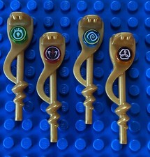 Lego Ninjago snake staff bundle x 4 Venomari, Fangpyre, Hypnobrai &Constrictai