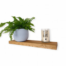 Rustic Wooden Shelf Floating
